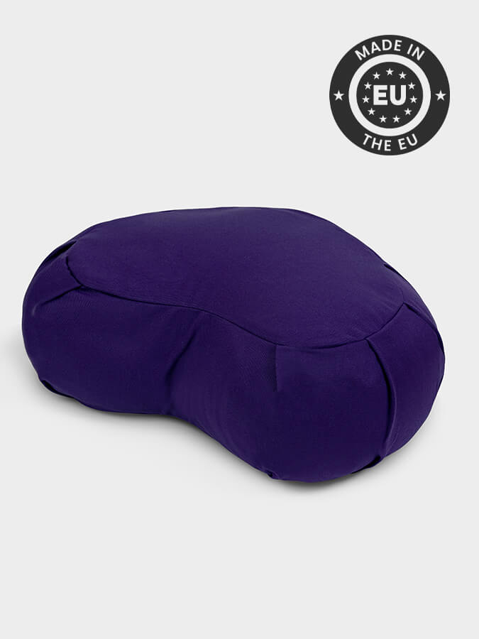 Yoga Studio European Organic Buckwheat Zafu Crescent Cushion - mezetto Shopify Collective Yoga Studio Store