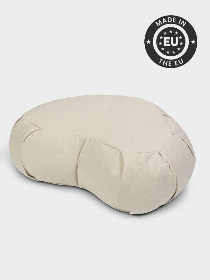 Yoga Studio European Organic Buckwheat Zafu Crescent Cushion - mezetto Shopify Collective Yoga Studio Store
