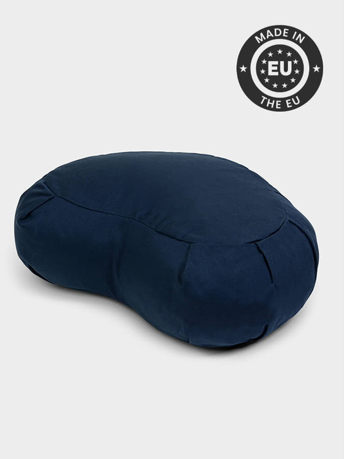 Yoga Studio European Organic Buckwheat Zafu Crescent Cushion - mezetto Shopify Collective Yoga Studio Store