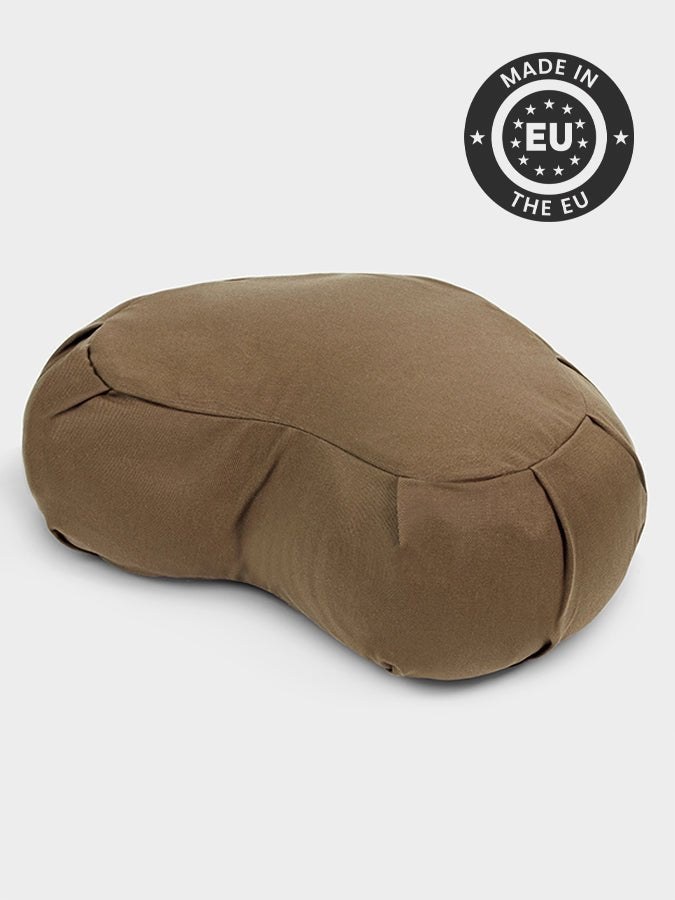 Yoga Studio European Organic Buckwheat Zafu Crescent Cushion - mezetto Shopify Collective Yoga Studio Store