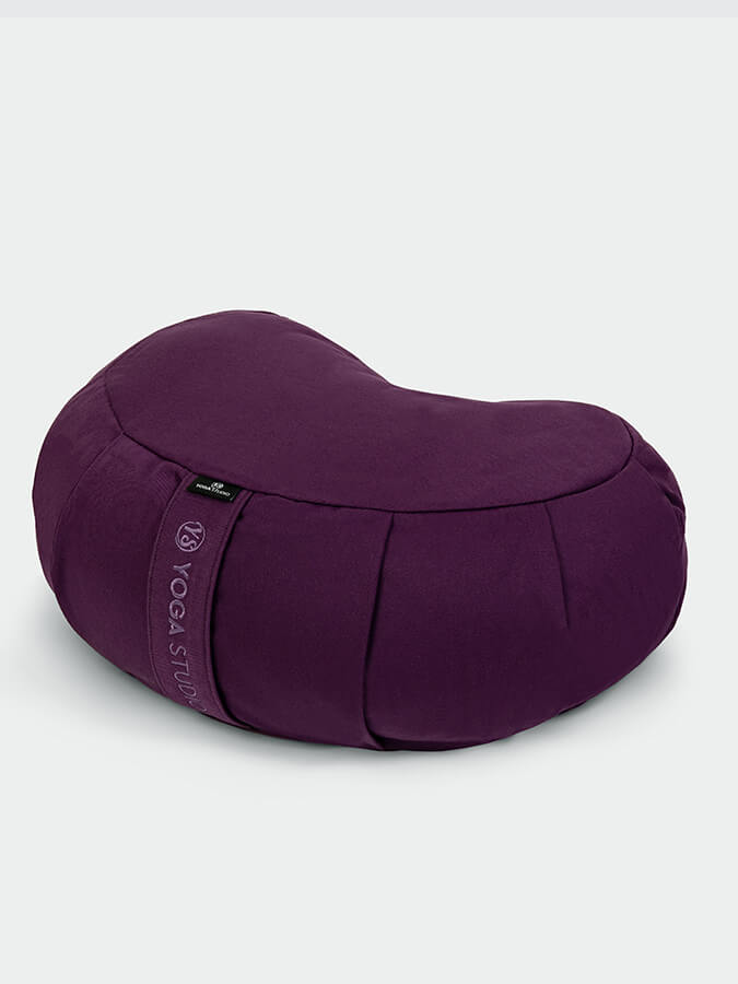 Yoga Studio European Organic Buckwheat Zafu Crescent Cushion - mezetto Shopify Collective Yoga Studio Store