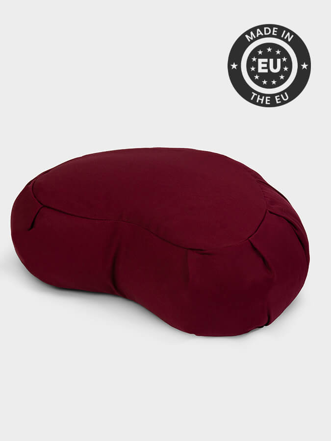 Yoga Studio European Organic Buckwheat Zafu Crescent Cushion - mezetto Shopify Collective Yoga Studio Store