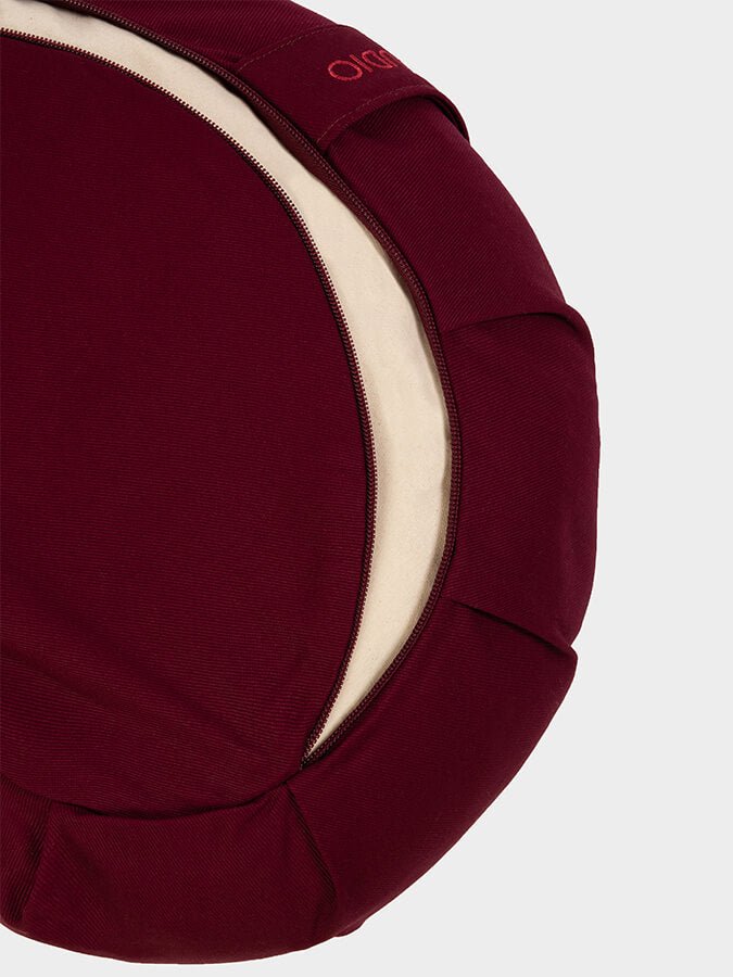 Yoga Studio European Organic Buckwheat Zafu Crescent Cushion - mezetto Shopify Collective Yoga Studio Store