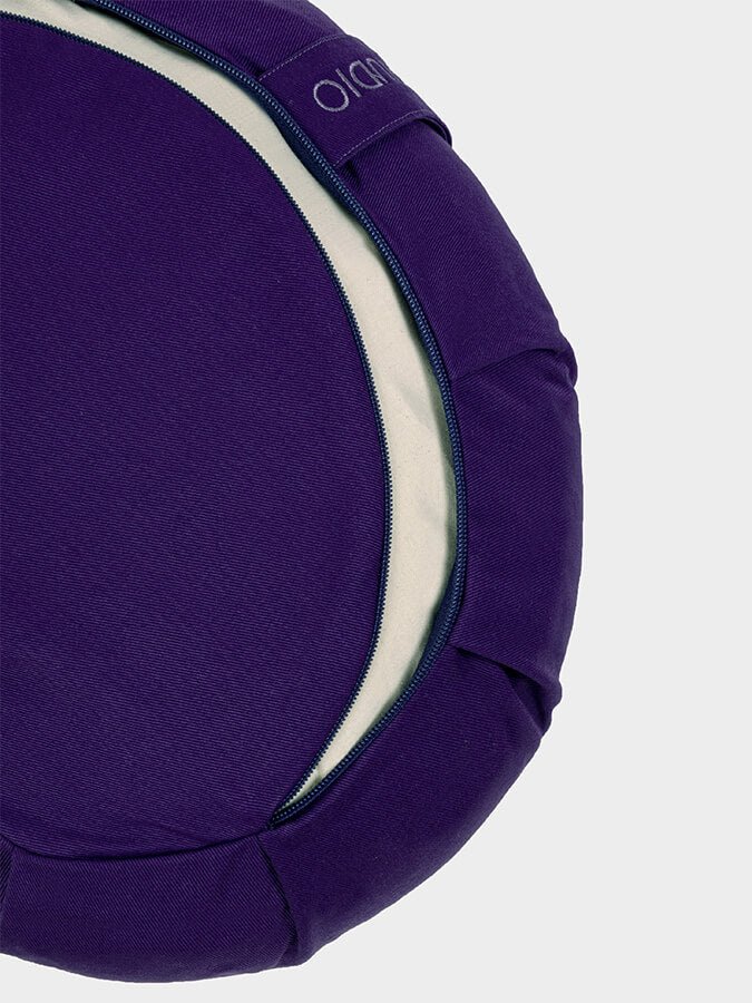 Yoga Studio European Organic Buckwheat Zafu Crescent Cushion - mezetto Shopify Collective Yoga Studio Store