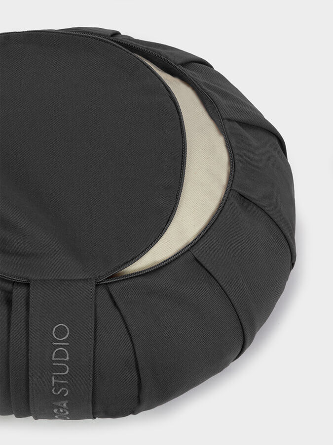 Yoga Studio European Organic Buckwheat Zafu Round Cushion - mezetto Shopify Collective Yoga Studio Store