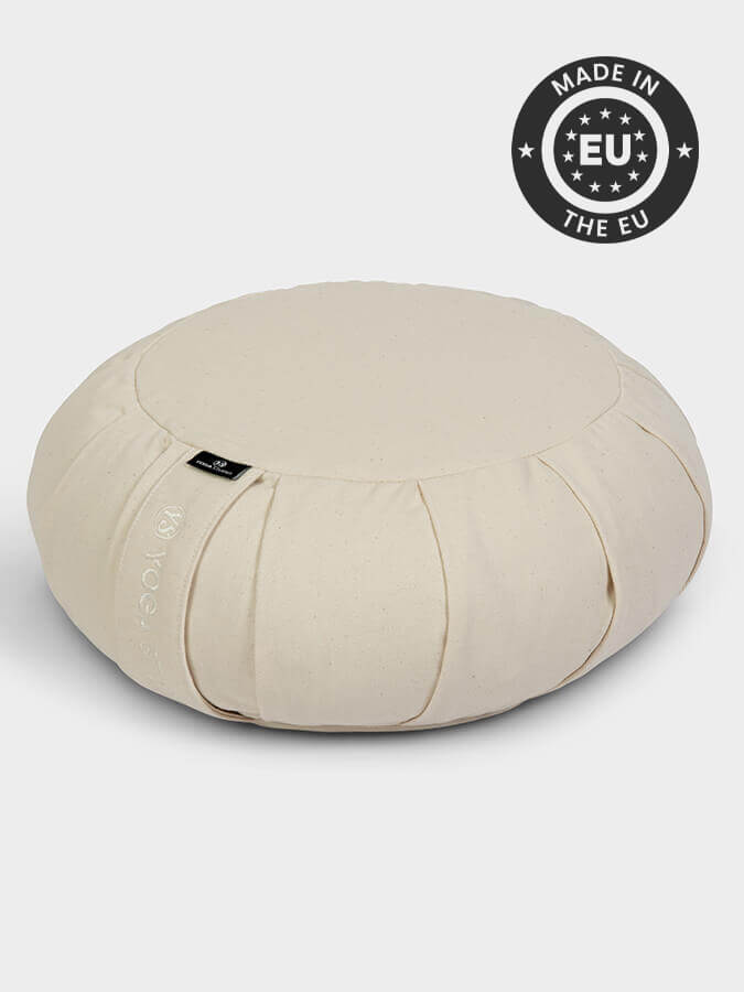 Yoga Studio European Organic Buckwheat Zafu Round Cushion - mezetto Shopify Collective Yoga Studio Store