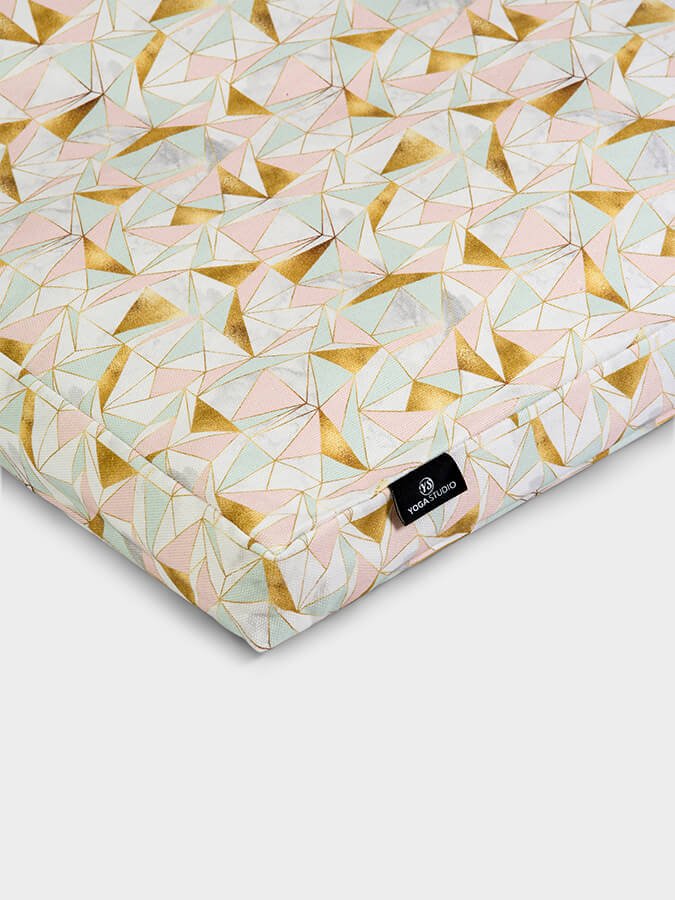 Yoga Studio European Organic Zabuton Meditation Cushion - Abstract Collection - mezetto Shopify Collective Yoga Studio Store