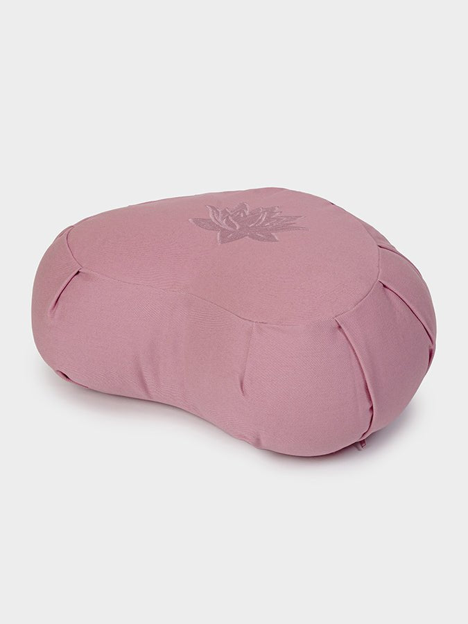 Yoga Studio GOTS Organic Cotton Crescent Lotus Zafu Buckwheat Cushion - mezetto Shopify Collective Yoga Studio Store