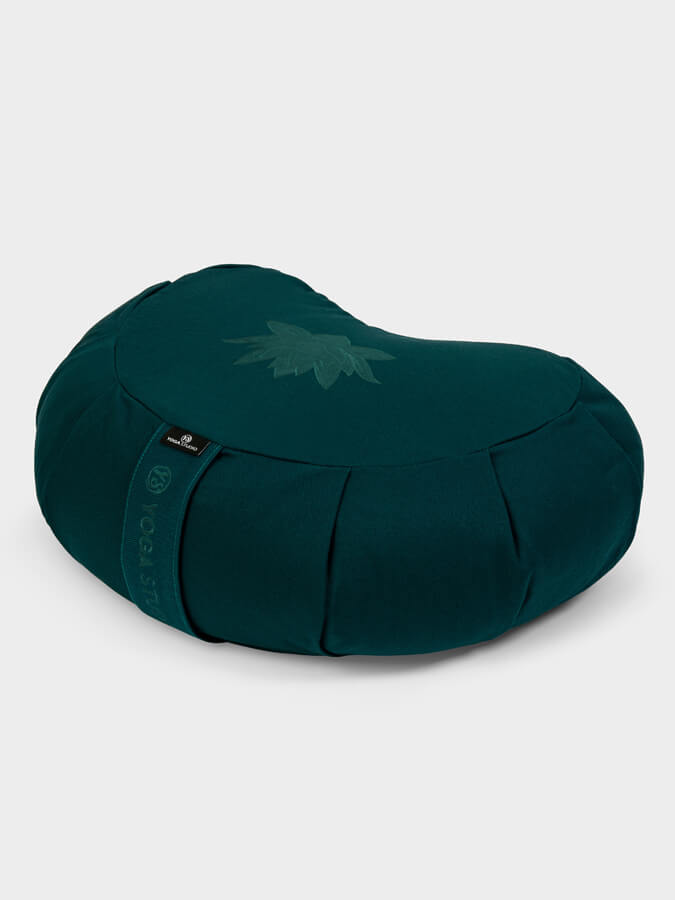 Yoga Studio GOTS Organic Cotton Crescent Lotus Zafu Buckwheat Cushion - mezetto Shopify Collective Yoga Studio Store