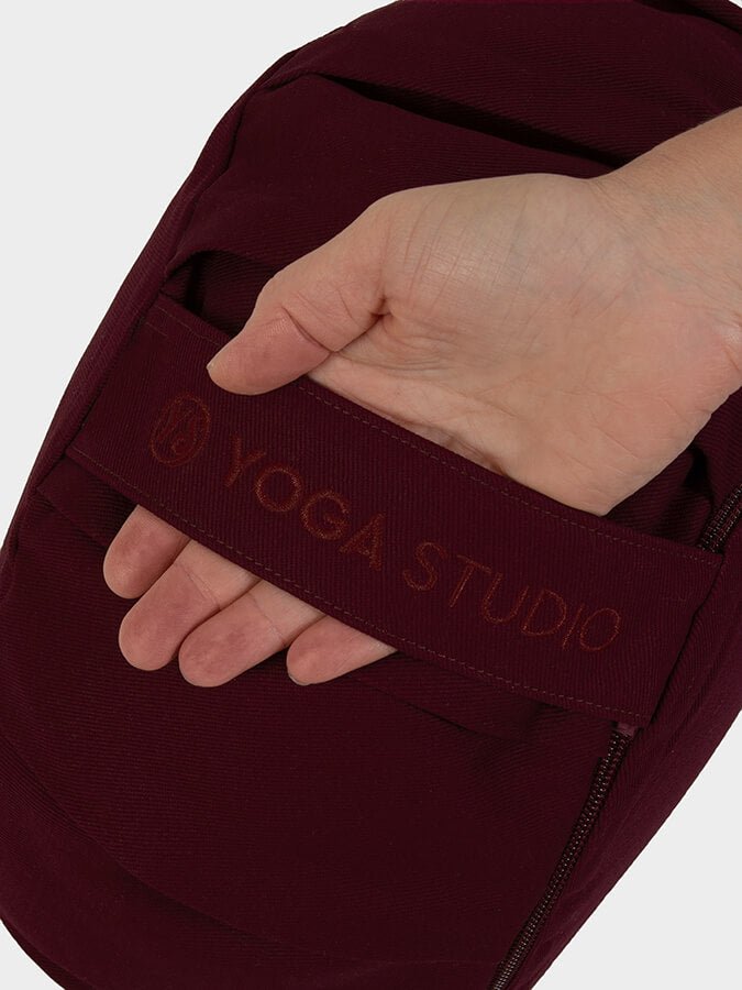 Yoga Studio GOTS Organic Cotton Crescent Lotus Zafu Buckwheat Cushion - mezetto Shopify Collective Yoga Studio Store