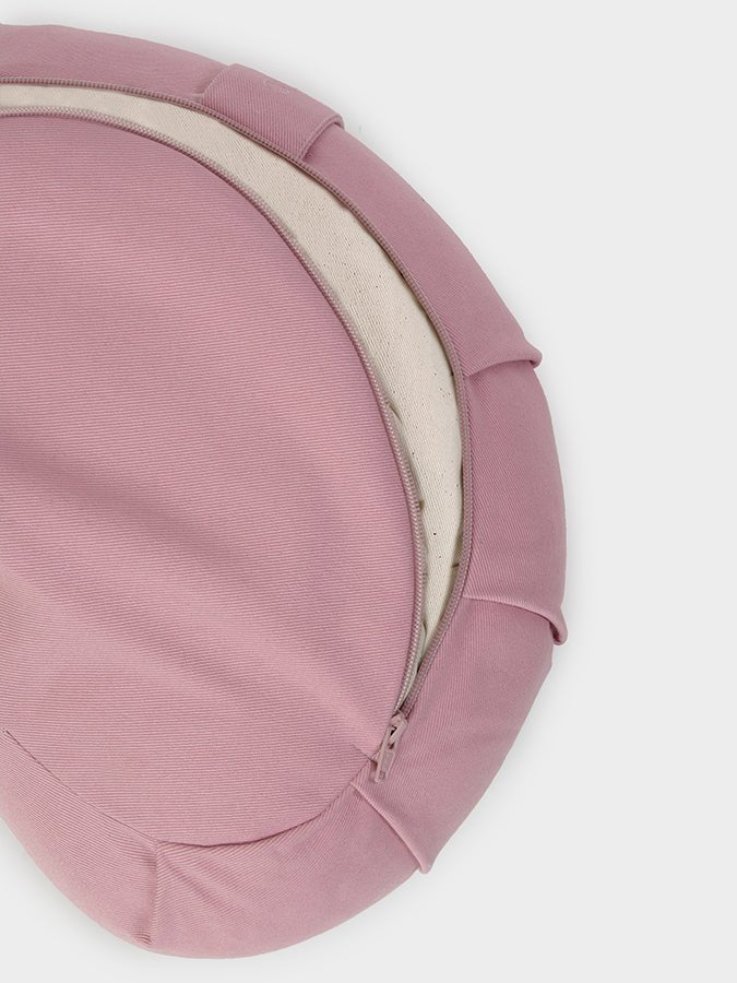 Yoga Studio GOTS Organic Cotton Crescent Lotus Zafu Buckwheat Cushion - mezetto Shopify Collective Yoga Studio Store