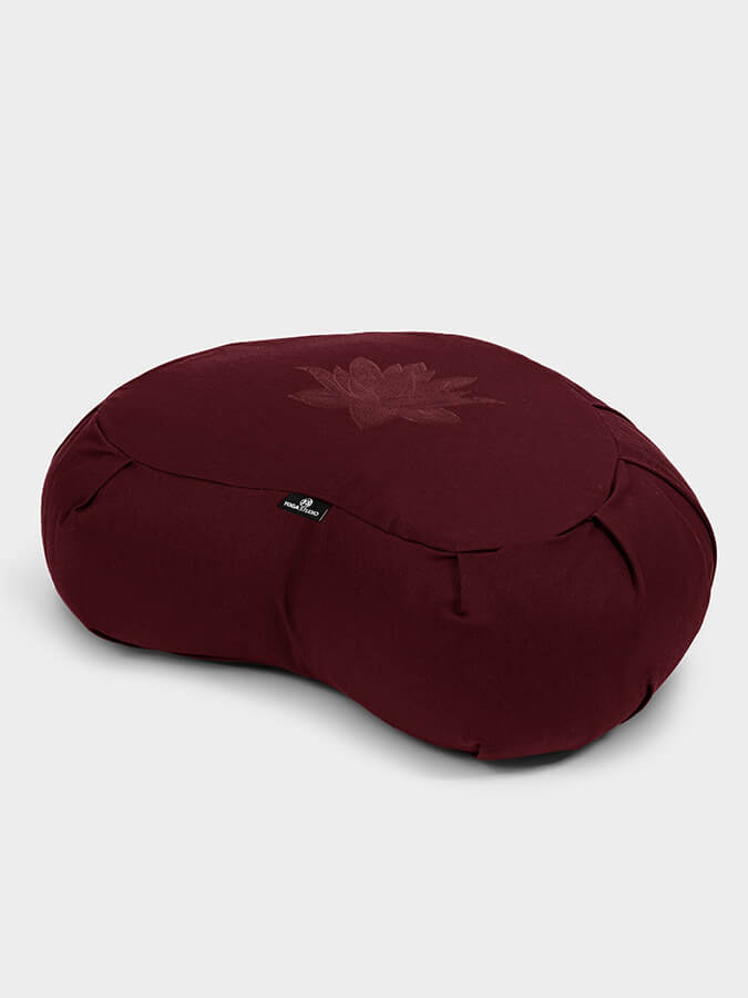 Yoga Studio GOTS Organic Cotton Crescent Lotus Zafu Buckwheat Cushion - mezetto Shopify Collective Yoga Studio Store