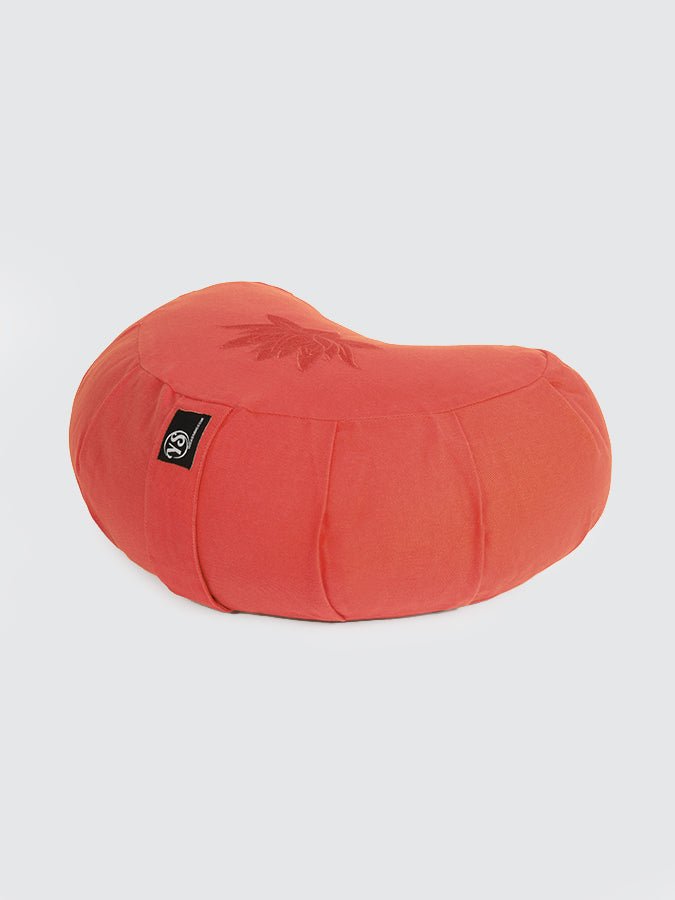 Yoga Studio GOTS Organic Cotton Crescent Lotus Zafu Buckwheat Cushion - mezetto Shopify Collective Yoga Studio Store