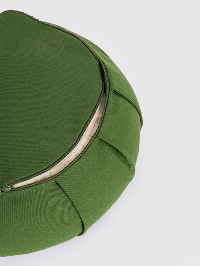 Yoga Studio GOTS Organic Cotton Crescent Lotus Zafu Buckwheat Cushion - mezetto Shopify Collective Yoga Studio Store