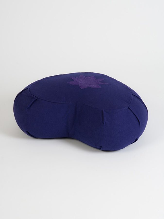 Yoga Studio GOTS Organic Cotton Crescent Lotus Zafu Buckwheat Cushion - mezetto Shopify Collective Yoga Studio Store