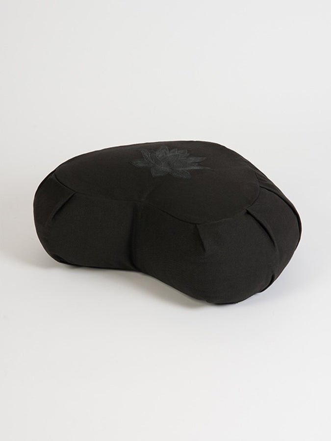 Yoga Studio GOTS Organic Cotton Crescent Lotus Zafu Buckwheat Cushion - mezetto Shopify Collective Yoga Studio Store