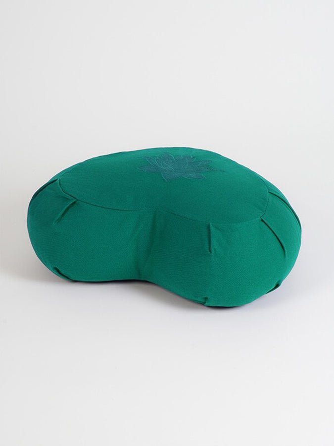 Yoga Studio GOTS Organic Cotton Crescent Lotus Zafu Buckwheat Cushion - mezetto Shopify Collective Yoga Studio Store