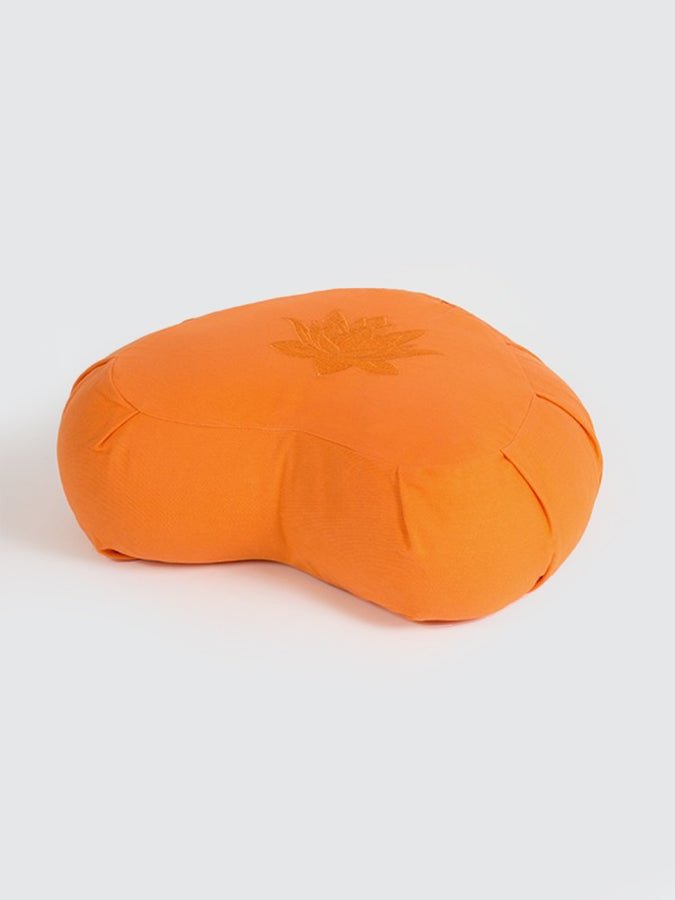 Yoga Studio GOTS Organic Cotton Crescent Lotus Zafu Buckwheat Cushion - mezetto Shopify Collective Yoga Studio Store