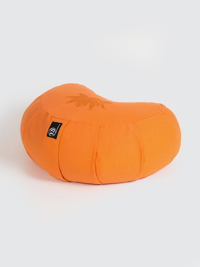 Yoga Studio GOTS Organic Cotton Crescent Lotus Zafu Buckwheat Cushion - mezetto Shopify Collective Yoga Studio Store