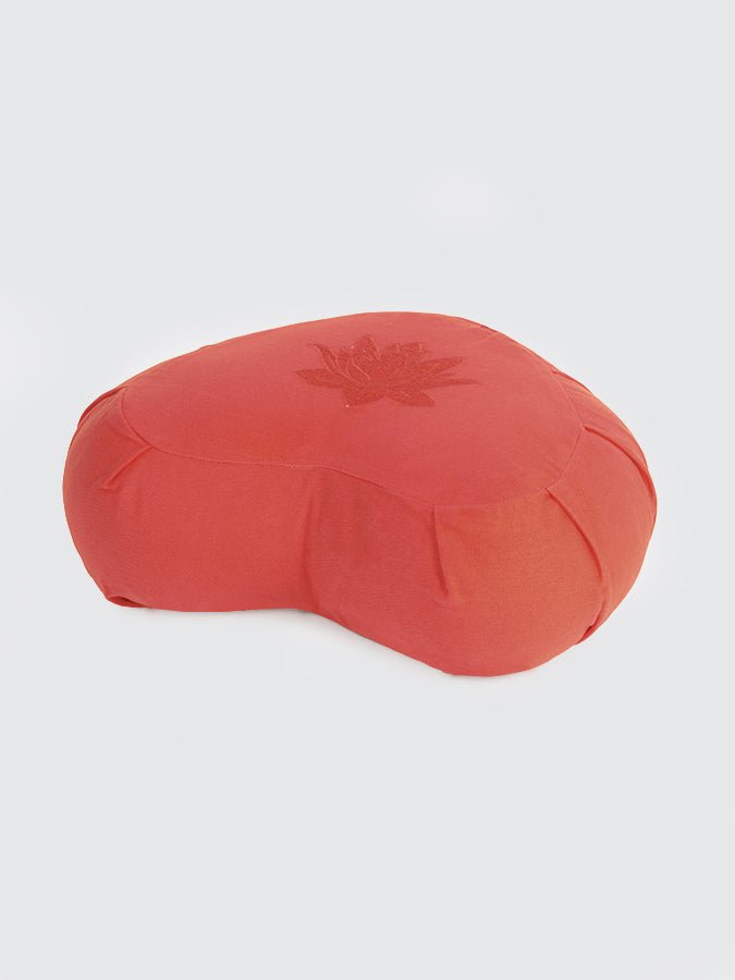 Yoga Studio GOTS Organic Cotton Crescent Lotus Zafu Buckwheat Cushion - mezetto Shopify Collective Yoga Studio Store