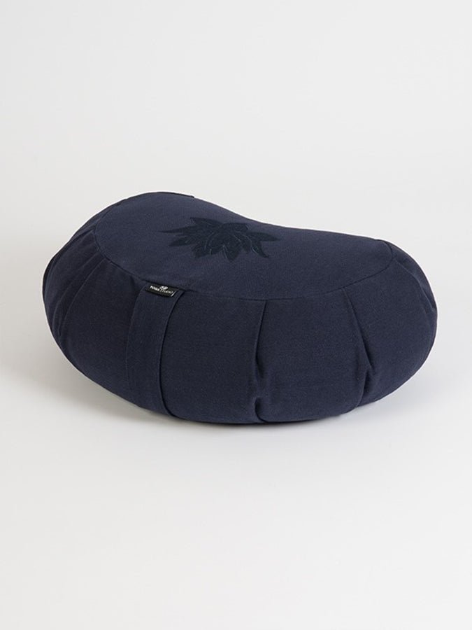 Yoga Studio GOTS Organic Cotton Crescent Lotus Zafu Buckwheat Cushion - mezetto Shopify Collective Yoga Studio Store