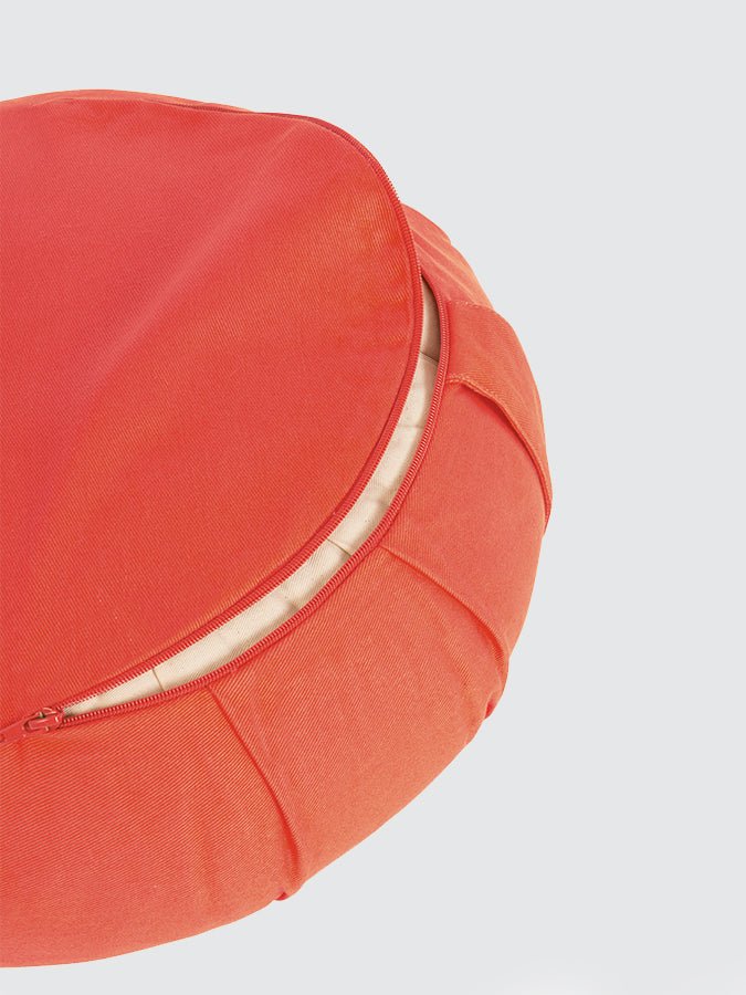Yoga Studio GOTS Organic Cotton Crescent Lotus Zafu Buckwheat Cushion - mezetto Shopify Collective Yoga Studio Store