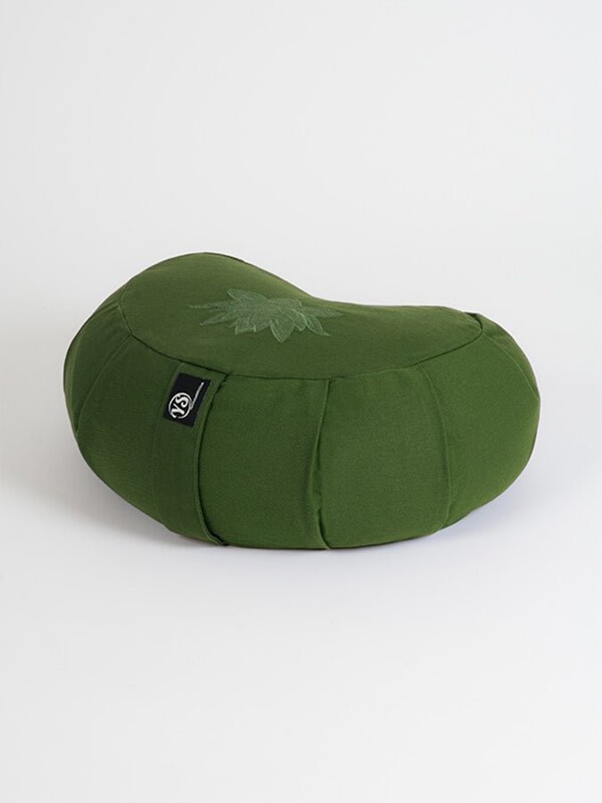 Yoga Studio GOTS Organic Cotton Crescent Lotus Zafu Buckwheat Cushion - mezetto Shopify Collective Yoga Studio Store