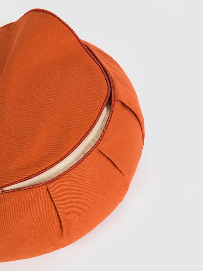 Yoga Studio GOTS Organic Cotton Crescent Lotus Zafu Buckwheat Cushion - mezetto Shopify Collective Yoga Studio Store