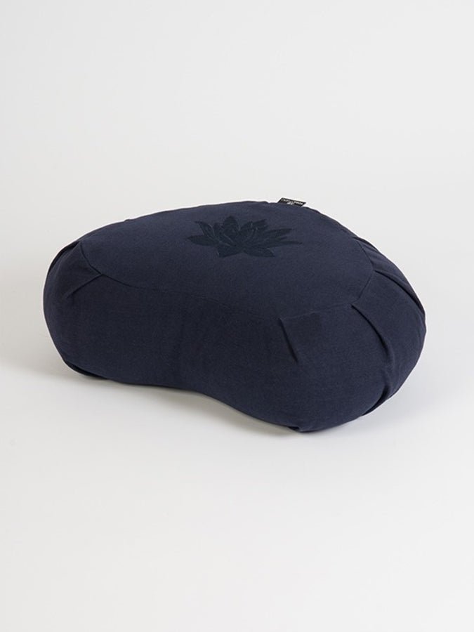 Yoga Studio GOTS Organic Cotton Crescent Lotus Zafu Buckwheat Cushion - mezetto Shopify Collective Yoga Studio Store