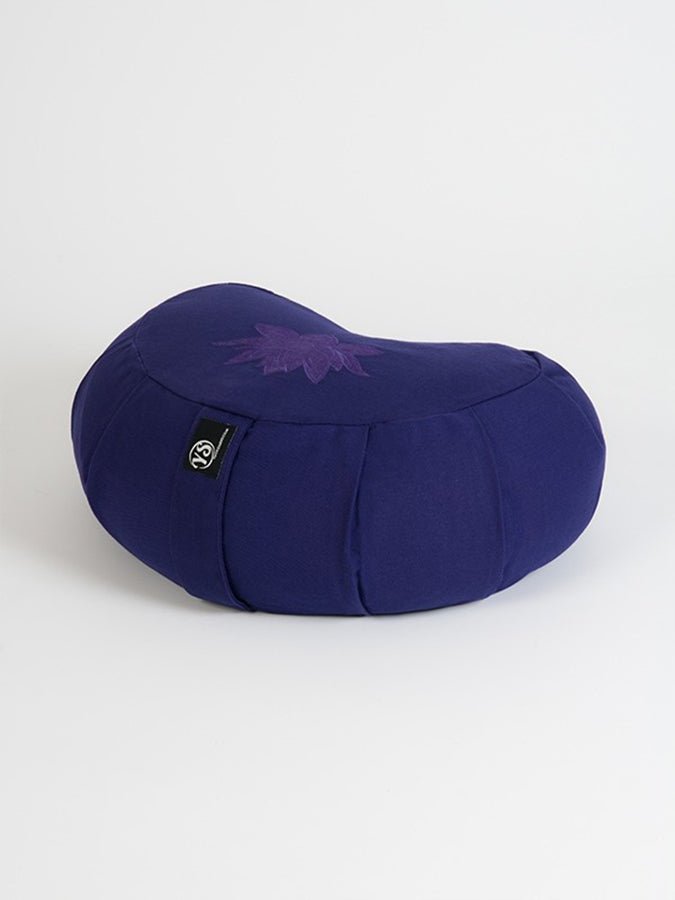 Yoga Studio GOTS Organic Cotton Crescent Lotus Zafu Buckwheat Cushion - mezetto Shopify Collective Yoga Studio Store
