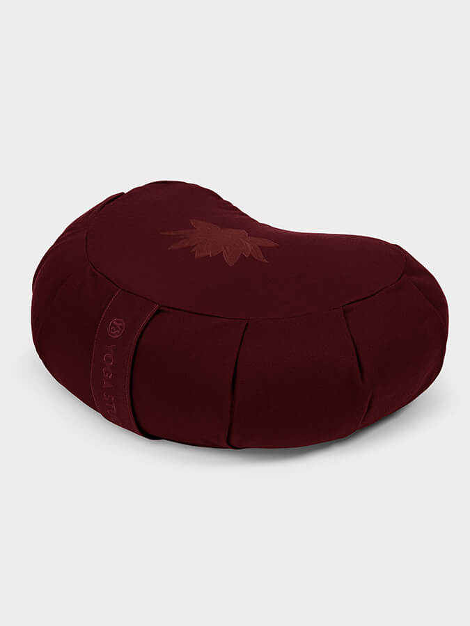 Yoga Studio GOTS Organic Cotton Crescent Lotus Zafu Buckwheat Cushion - mezetto Shopify Collective Yoga Studio Store