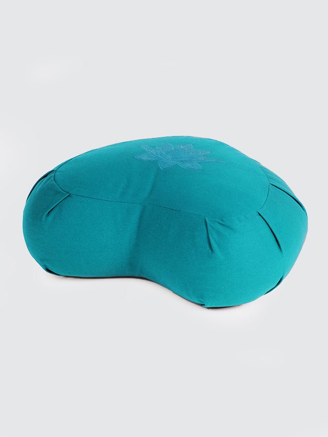 Yoga Studio GOTS Organic Cotton Crescent Lotus Zafu Buckwheat Cushion - mezetto Shopify Collective Yoga Studio Store