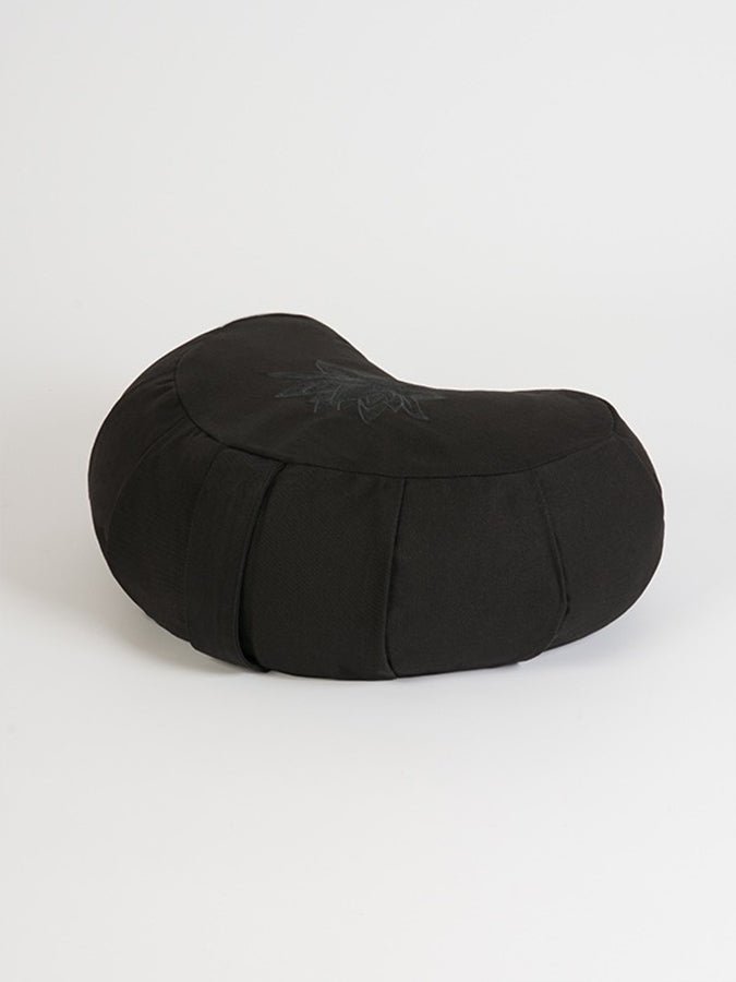 Yoga Studio GOTS Organic Cotton Crescent Lotus Zafu Buckwheat Cushion - mezetto Shopify Collective Yoga Studio Store