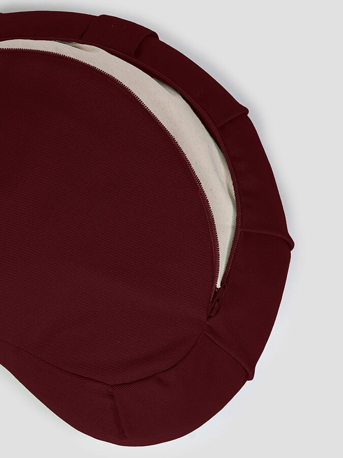 Yoga Studio GOTS Organic Cotton Crescent Lotus Zafu Buckwheat Cushion - mezetto Shopify Collective Yoga Studio Store