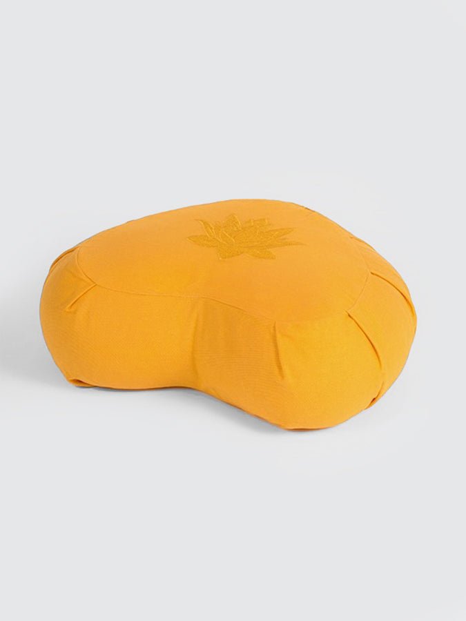 Yoga Studio GOTS Organic Cotton Crescent Lotus Zafu Buckwheat Cushion - mezetto Shopify Collective Yoga Studio Store