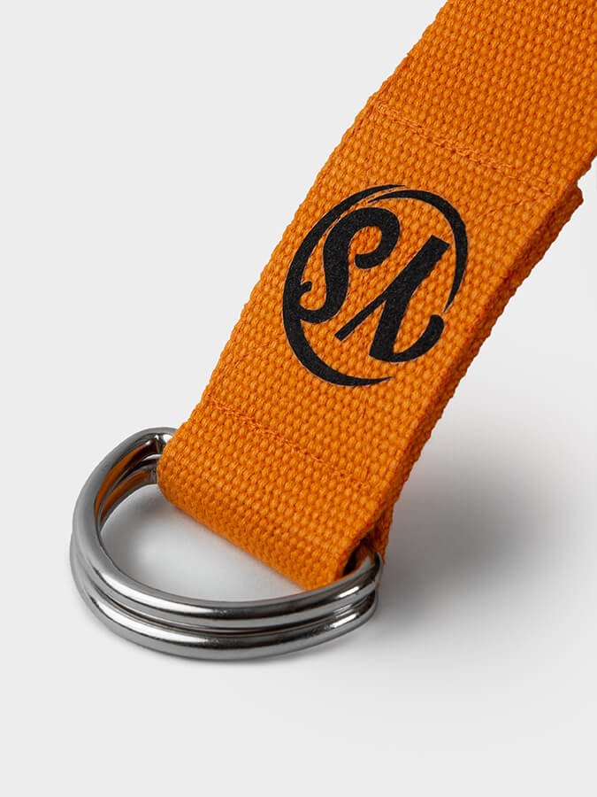 Yoga Studio GOTS Organic Cotton D - Ring 2.5m Yoga Belt Strap - mezetto Shopify Collective Yoga Studio Store