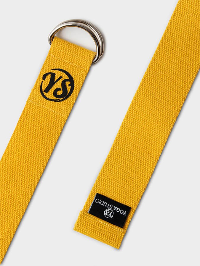 Yoga Studio GOTS Organic Cotton D - Ring 2.5m Yoga Belt Strap - mezetto Shopify Collective Yoga Studio Store
