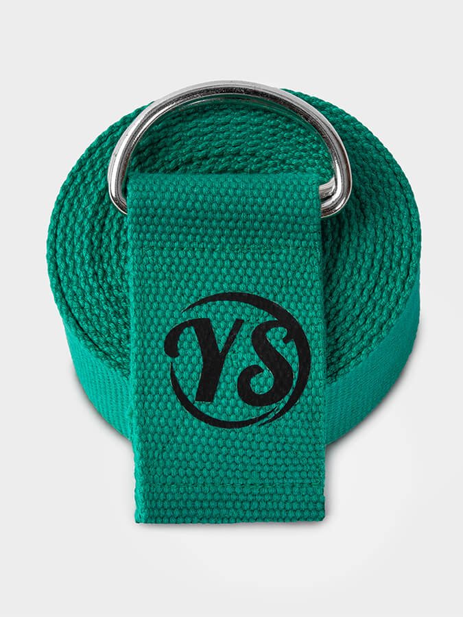 Yoga Studio GOTS Organic Cotton D - Ring 2.5m Yoga Belt Strap - mezetto Shopify Collective Yoga Studio Store