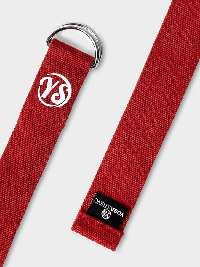 Yoga Studio GOTS Organic Cotton D - Ring 2.5m Yoga Belt Strap - mezetto Shopify Collective Yoga Studio Store