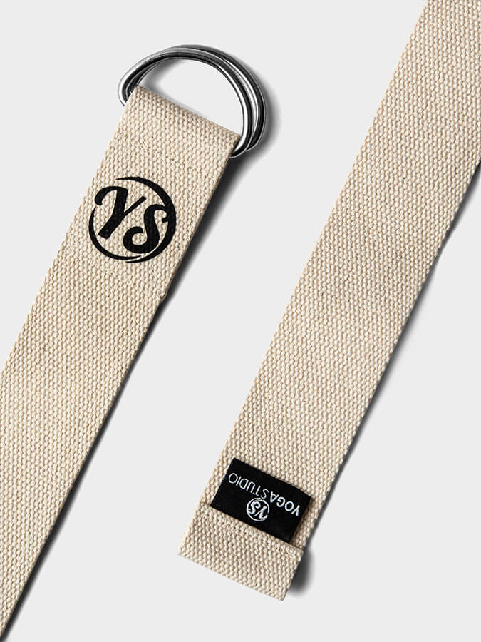 Yoga Studio GOTS Organic Cotton D - Ring 2.5m Yoga Belt Strap - mezetto Shopify Collective Yoga Studio Store