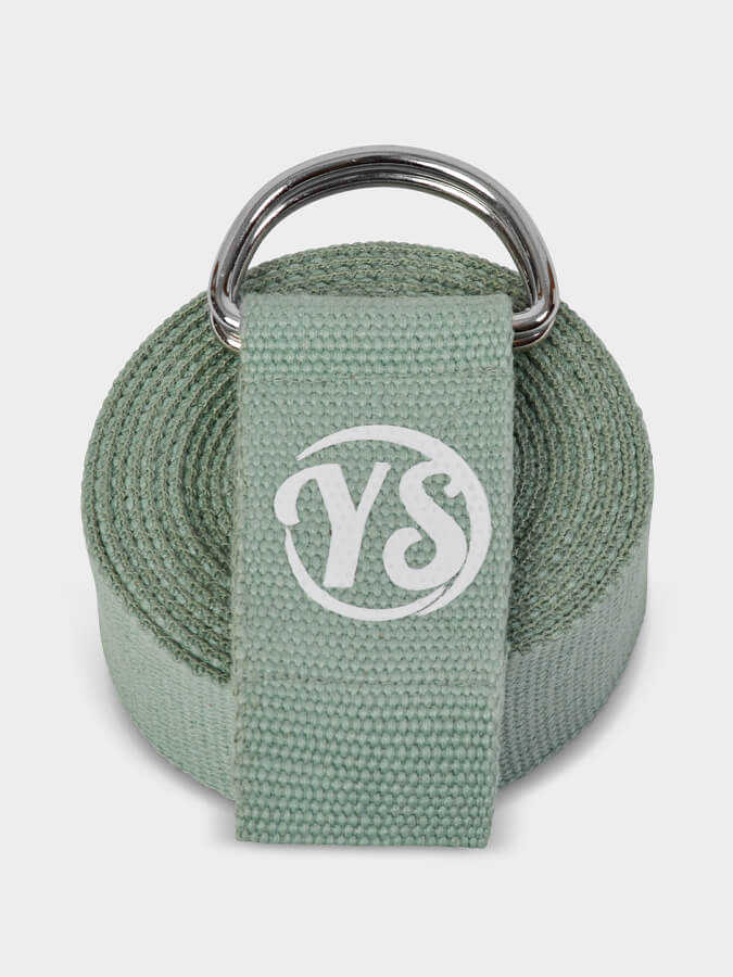 Yoga Studio GOTS Organic Cotton D - Ring 2.5m Yoga Belt Strap - mezetto Shopify Collective Yoga Studio Store