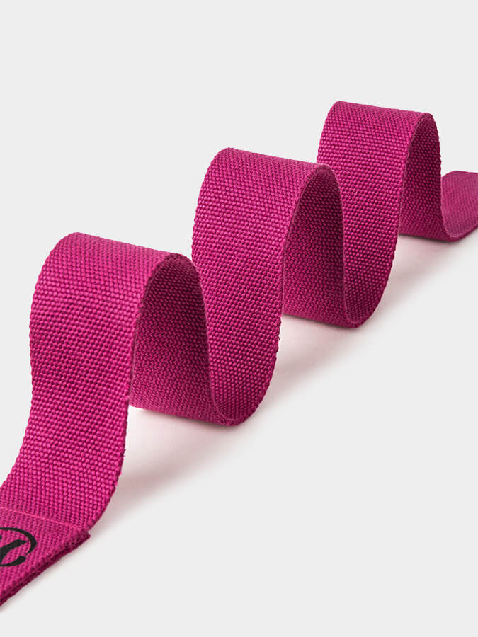 Yoga Studio GOTS Organic Cotton D - Ring 2.5m Yoga Belt Strap - mezetto Shopify Collective Yoga Studio Store