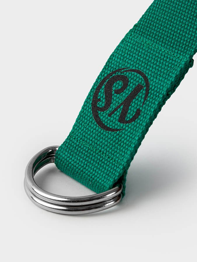 Yoga Studio GOTS Organic Cotton D - Ring 2.5m Yoga Belt Strap - mezetto Shopify Collective Yoga Studio Store