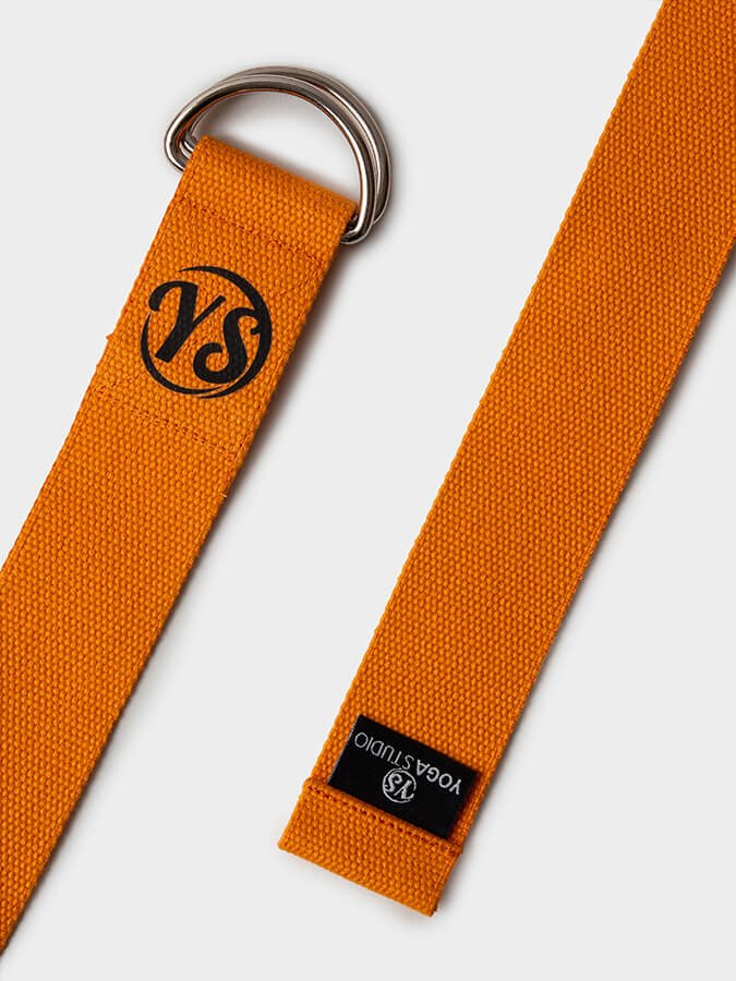 Yoga Studio GOTS Organic Cotton D - Ring 2.5m Yoga Belt Strap - mezetto Shopify Collective Yoga Studio Store