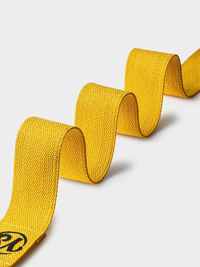Yoga Studio GOTS Organic Cotton D - Ring 2.5m Yoga Belt Strap - mezetto Shopify Collective Yoga Studio Store