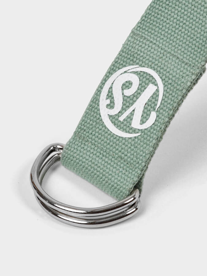 Yoga Studio GOTS Organic Cotton D - Ring 2.5m Yoga Belt Strap - mezetto Shopify Collective Yoga Studio Store