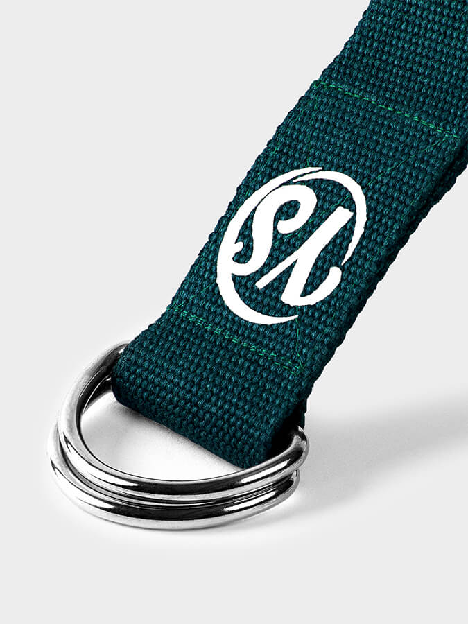Yoga Studio GOTS Organic Cotton D - Ring 2.5m Yoga Belt Strap - mezetto Shopify Collective Yoga Studio Store