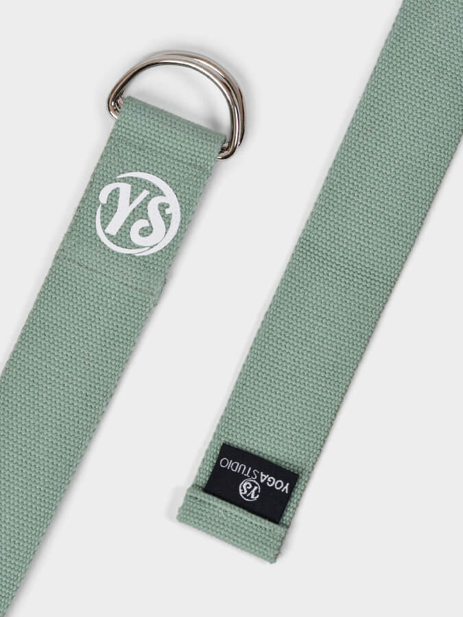 Yoga Studio GOTS Organic Cotton D - Ring 2.5m Yoga Belt Strap - mezetto Shopify Collective Yoga Studio Store