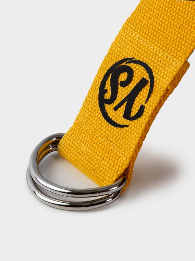 Yoga Studio GOTS Organic Cotton D - Ring 2.5m Yoga Belt Strap - mezetto Shopify Collective Yoga Studio Store