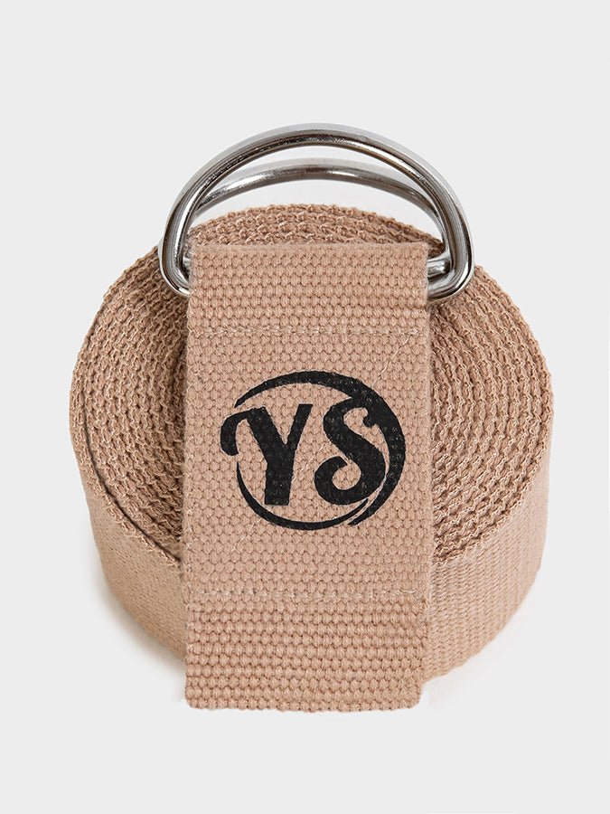 Yoga Studio GOTS Organic Cotton D - Ring 2.5m Yoga Belt Strap - mezetto Shopify Collective Yoga Studio Store